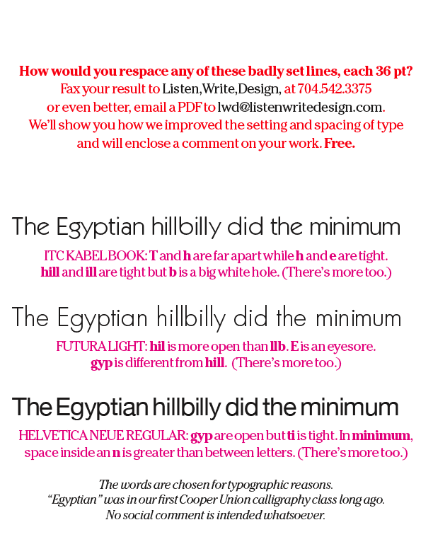 typography design consultant print design