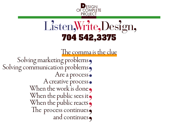 listen, write, design, 